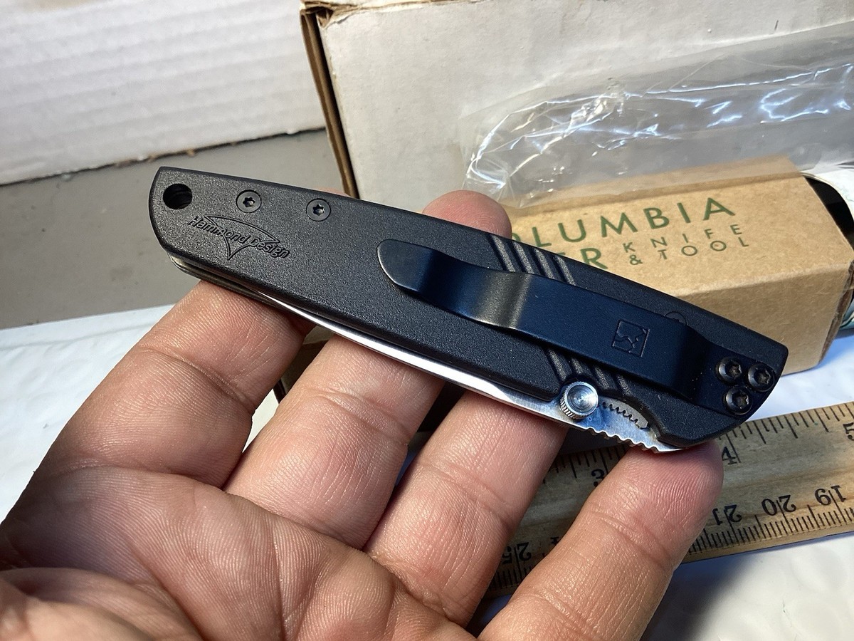 CRKT Mirage 6722 Hammond Design Full Serrated Pocket Knife NOS In