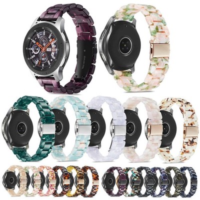 20 22mm Resin Link Strap for Samsung Galaxy Watch 3 41mm 45mm Band Bracelet Belt