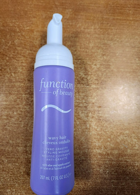FUNCTION OF BEAUTY Wavy Hair Zero Gravity Styling Mousse, 7 oz  E2C