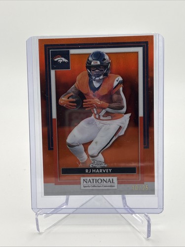 2026 Topps Bowman Chrome National NSCC RJ HARVEY Orange Refractor 06/25