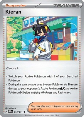 Kieran - 113/131 PRE 113/131 Pokémon SV: Prismatic Evolutions Uncommon Normal...