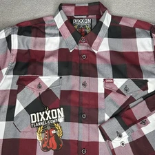Dixxon Flannel Company Shirt Mens 2X Southpaw Red Black Plaid Limited Edition