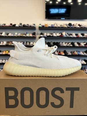 adidas Yeezy Boost 350 V2 Cream Size 9.5 Pre-Owned CP9366 Triple White