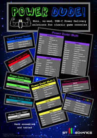 Power Dude! Lynx USB-C Power Delivery adapter for Atari Lynx Model 1 and 2