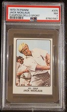 1973-74 Jack Nicklaus RC Panini Campioni Dello Sport PSA 7 Rookie #375 Low Pop