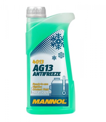 MANNOL AG13 Kühlmittel Kühlerfrostschutz 1L Grün -40°C Antifreeze Fertigmischung