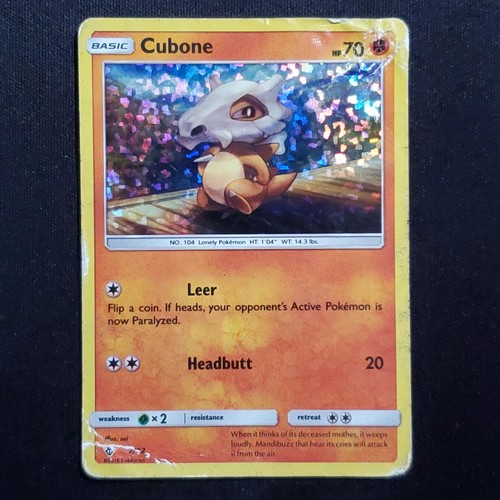Cubone 007/012 Holo Promo McDonald's Promos 2018 Pokemon Damaged