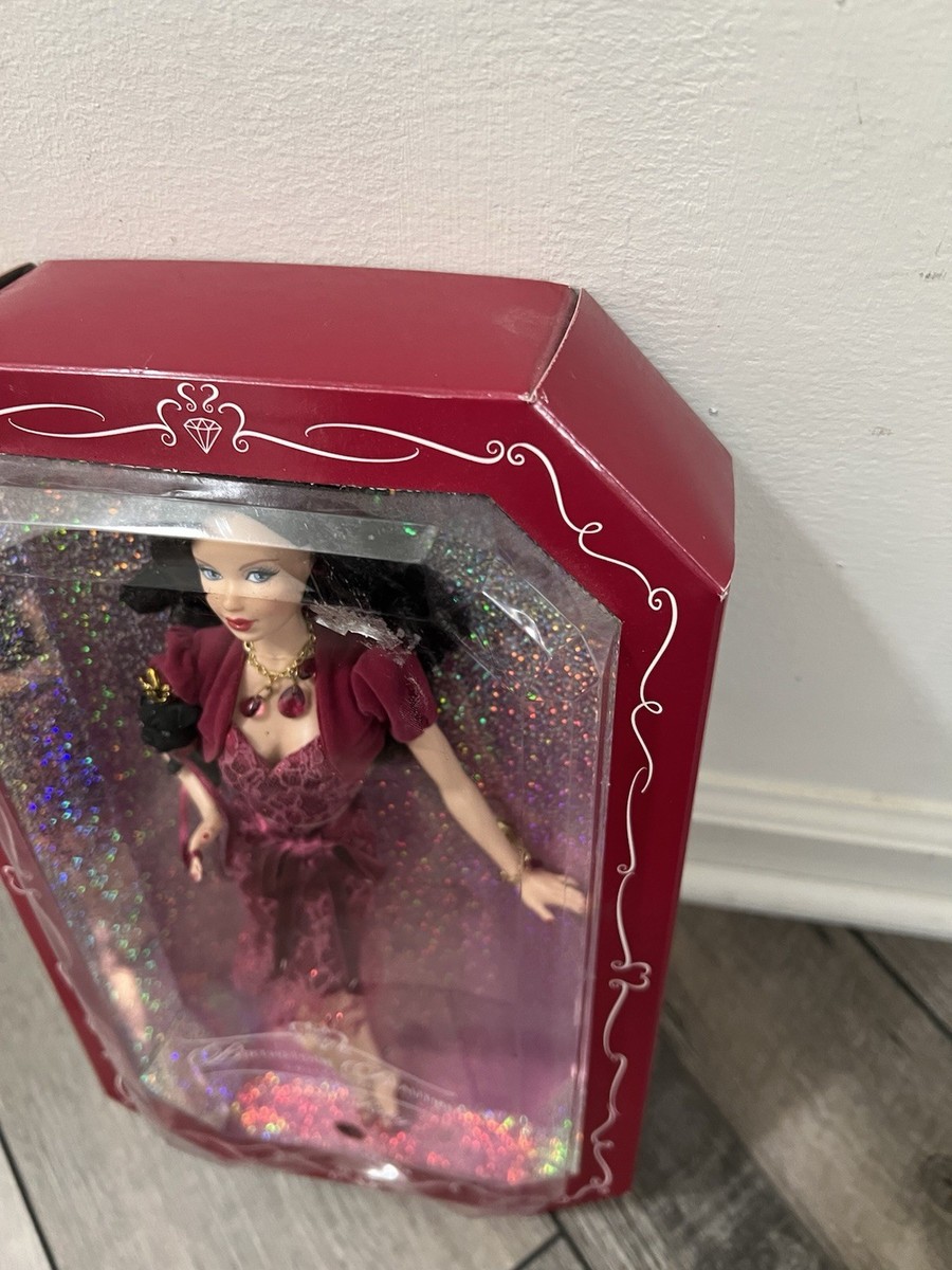 2007年バースストーン　Barbieバービー　ルビー7月　限定ヴィンテージ Barbie 2007 Miss Ruby July Birthstone Beauties Collection Doll