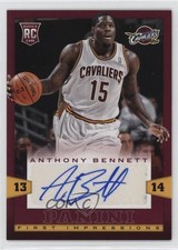 2013-14 Panini First Impressions Auto Anthony Bennett #15 Auto s7f