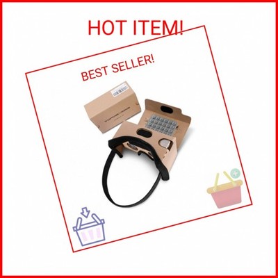 Google Cardboard,Topmaxions 3D VR Virtual Reality DIY VR Headset for 3D Movies a