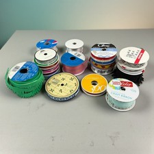 Lot of 16 Craft Ribbon Rolls Offray Simplicity Mixed Colors Lace Glitter