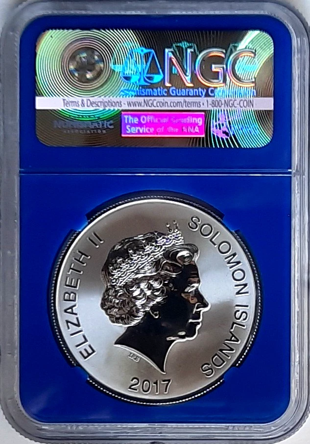 2017 Solomon Island John F. Kennedy Silver Dollar NGC MS 70-First day of Issue - Image 4 of 4