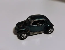 Vintage Johnny Lightning Bug Bomb Topper Teal Blue