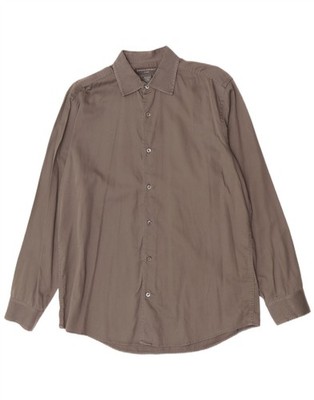 Banana Republic Herren Classic Fit Hemd Large Grau Baumwolle AH08