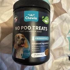 No Poo Chews for Dogs Coprophagia Deterrent Dog Probiotics for Digestive Health