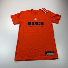 NEW Nike Connecticut Sun Basketball Shirt Mens Extra Small XS Orange Dri Fit