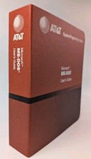 AT T Microsoft MS-DOS User s Guide Binder Vintage System Programming Empty