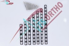 3.5mm DCP Plates 4 to 12 Holes for 3.5mm Screws & screws (77 Pcs Set)