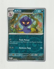 Arbok Pokemon SV05 Scarlet & Violet Temporal Forces Card 101/162 Reverse Holo