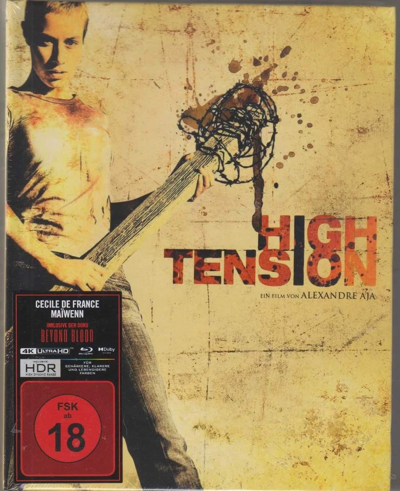 "HIGH TENSION" - Alexandre Aja Slasher - ltd 4K UHD + BLU RAY MEDIABOOK Cover C - Bild 2 von 4