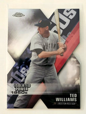 TED WILLIAMS 2020 TOPPS CHROME DECADE OF DOMINANCE DIE-CUT INSERT CARD #DOD-5