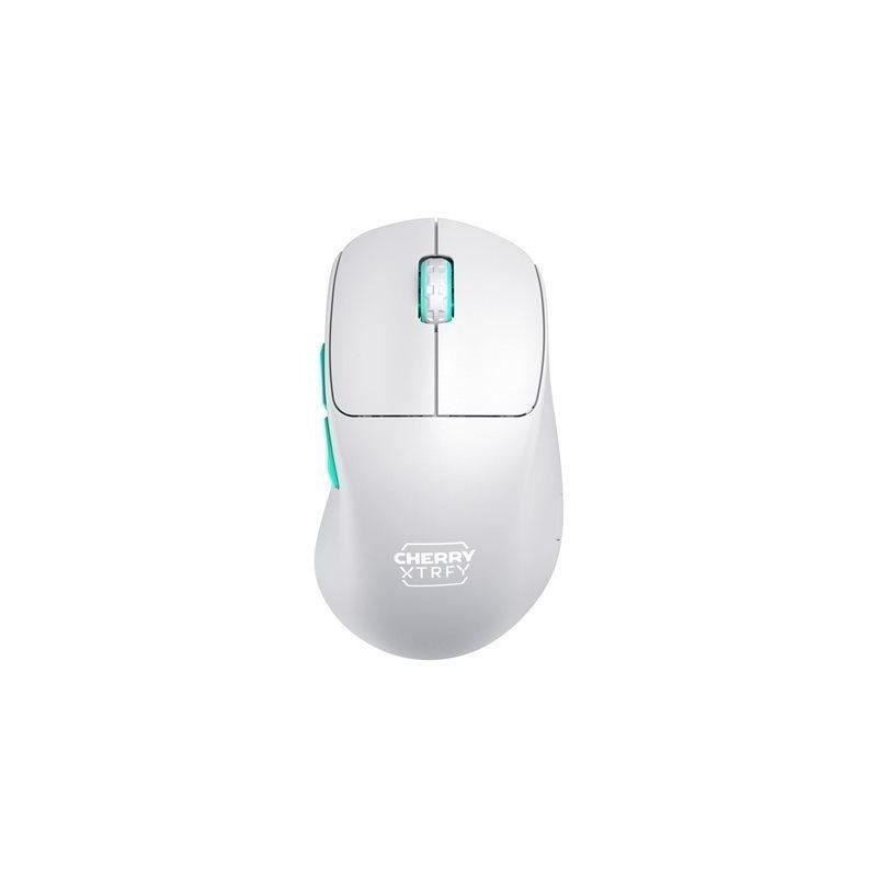 Souris gaming sans fil CHERRY Xtrfy M64 blanc pour e-sport