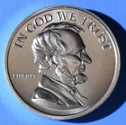 LINCOLN CENT TRIBUTE 2 TROY OUNCES .999 FINE SILVER INTAGLIO MINT 39MM