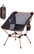 Sportneer Camping Chairs, Lightweight Outdoor Chairs  Orange