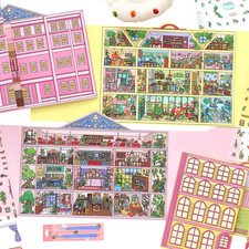 3D Sticker Scene for Adults DIY 3D Room Miniature Scene Stickers Kit