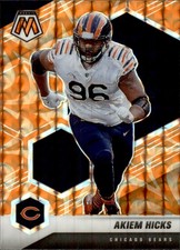 2021 Panini Mosaic #45 Akiem Hicks Prizm Reactive Orange 4 1 A