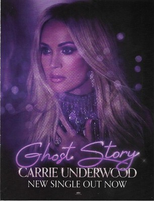CARRIE UNDERWOOD Ultra Rare 2022 PROMO TRADE AD Poster 8.5x11 USA