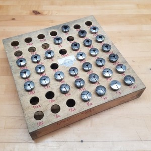 Hardinge 31 Piece Collet Set, Sizes Range From 3/32 - 3/4" - USED