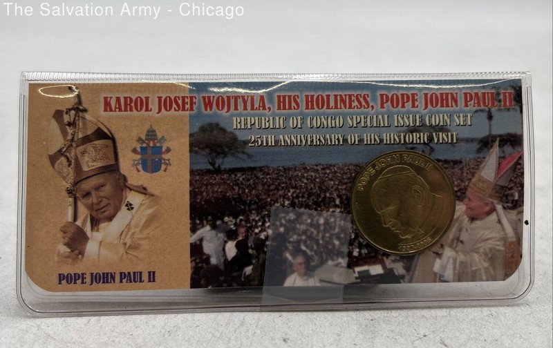 2004 Pope John Paul II Republic Of Congo 25th Anniversary Special Issue Coin Set