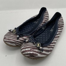 Michael Kors Kory Sequin Flats Slip On Shoes Girls Size 4