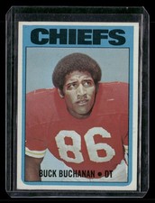 1972 Topps Football Buck Buchanan 204 Kansas City Chiefs