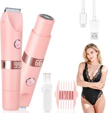LED Display Bikini Trimmer for Women & Men, IPX7 Waterproof Wet/Dry Electric
