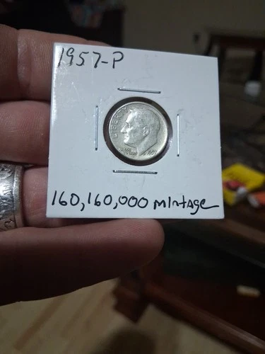 1957 (P) Roosevelt Dime  90% Silver