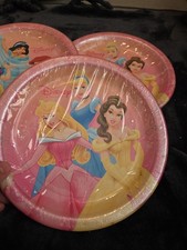Lot Of 3. Disney Princess Party Plates. 8 Pack