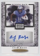2021 Sage Premier Draft Auto Asim Rose Jr #A168 Auto 03rx
