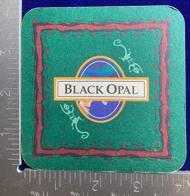 Black Opal WINE 4 INCH SQUARE Beer COASTER RARE