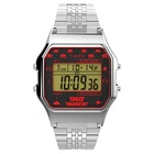 Timex T80 x Space Invaders 34mm Quartz Silver 18 TW2V30000YB NEW