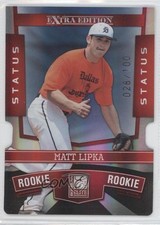 2010 Donruss Elite Extra Edition Rookie Status Red Die-Cut 28/100 Matt Lipka 0b0