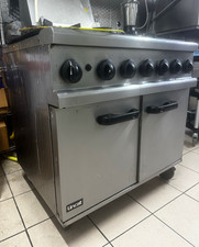 Lincat Commercial 6 Burner Gas Range Cooker, Grate Burners, Oven Base