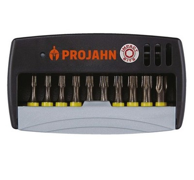 Projahn 1/4'' Bit Box Impact Bits 11-tlg.-TX10-2x15-2x20-2x25-27-30-40 