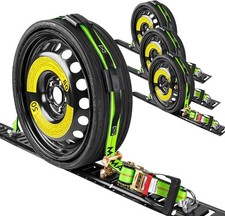 4pack 2 X 10 Wheel Straps With E-track Fittings For Car Hauling