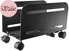 MP-CPB-4 Single Black Computer Tower Desktop Atx-Case, CPU Steel Rolling Stand,