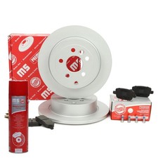 Bremsscheiben + Bremsbeläge + Bremsenreiniger hinten für LAND ROVER FREELANDER 2