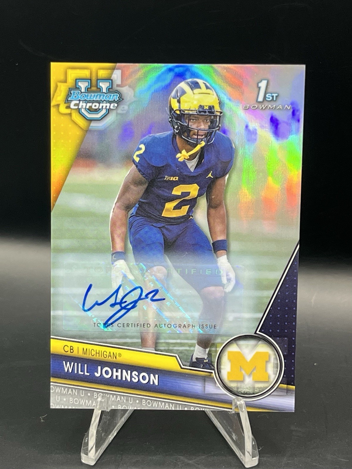 2023 Bowman U Chrome Prospect Auto Will Johnson #157 Refractor /499 SP🔥