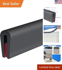 Flexible Self-adhesive Rubber Edge Trim - 10ft U-shape For Safe Edging
