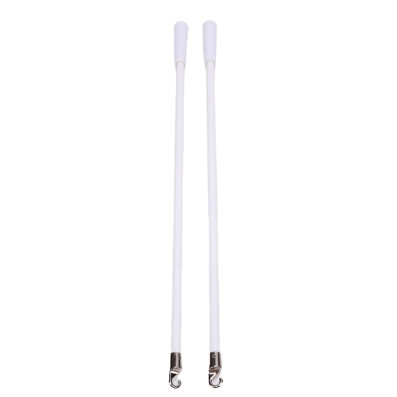 2pcs Blind Wands Vertical Blinds Stick Replacement With Hook Handle White Fiberg